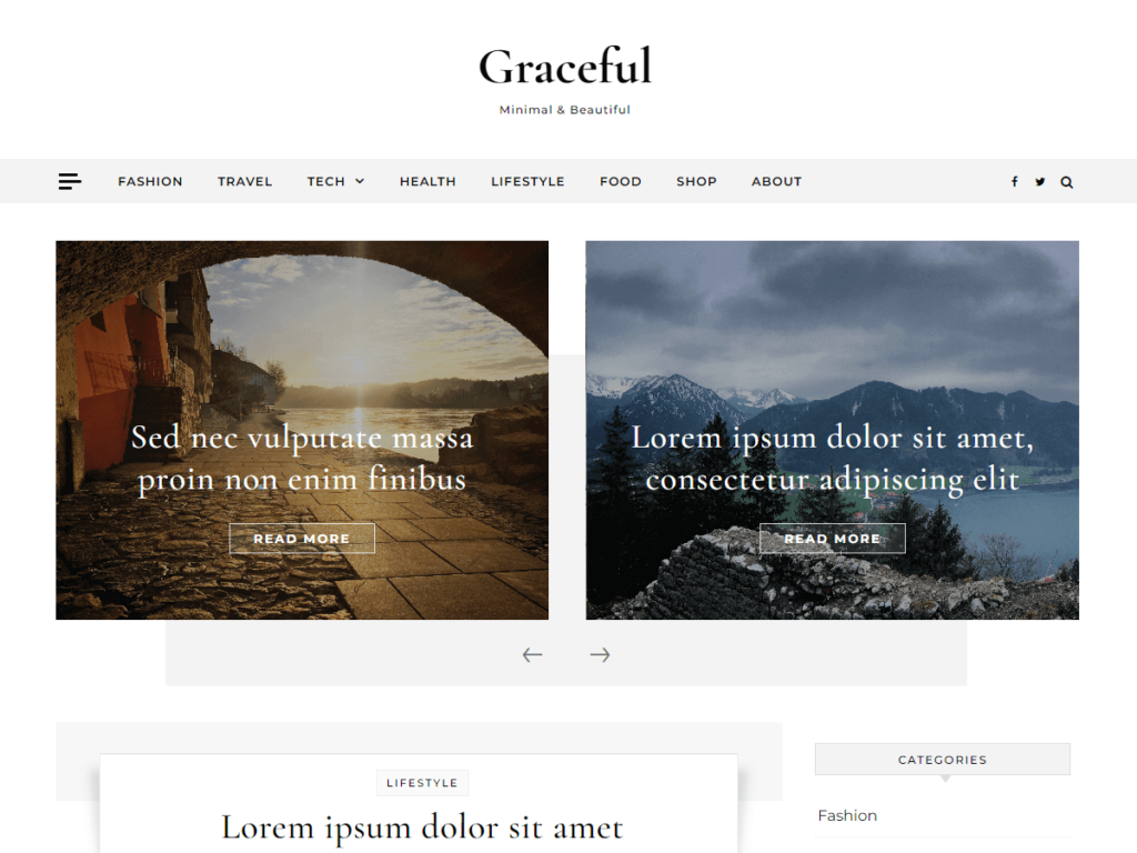 Gracefu wordpress theme