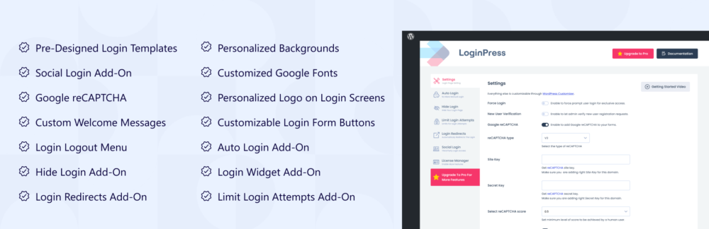 change wordpress login logo with loginpress